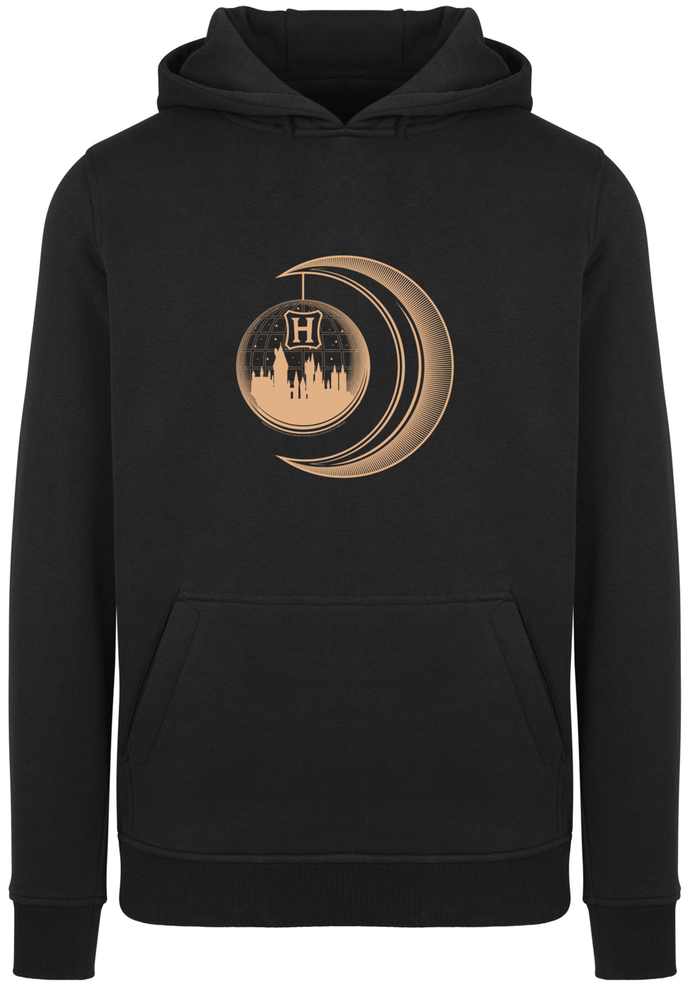F4NT4STIC Sweatshirt 'Harry Potter Hogwarts Moon' in Zwart: voorkant