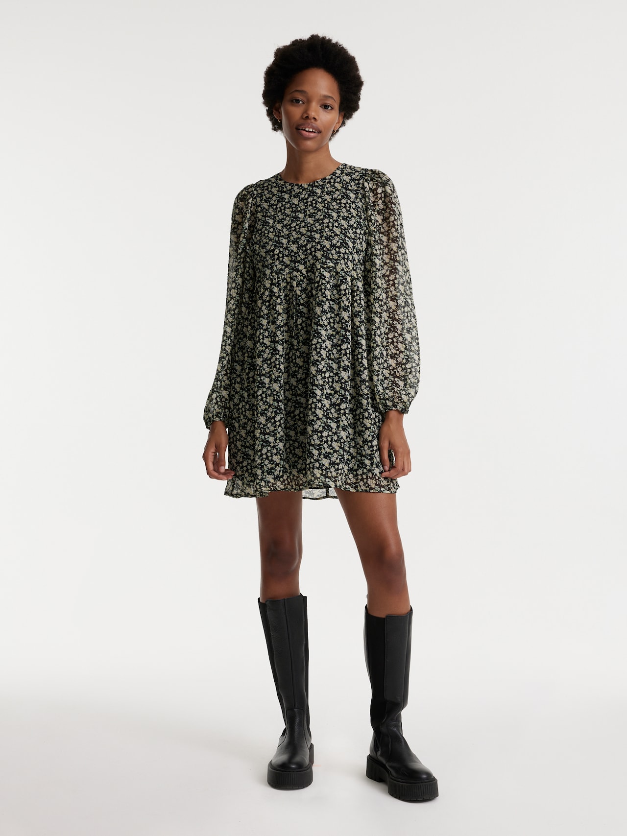 EDITED Jurk 'Rayen' Geel