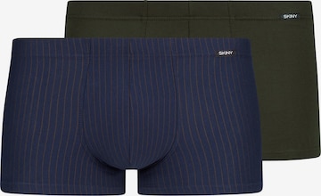 Boxers Skiny en bleu : devant