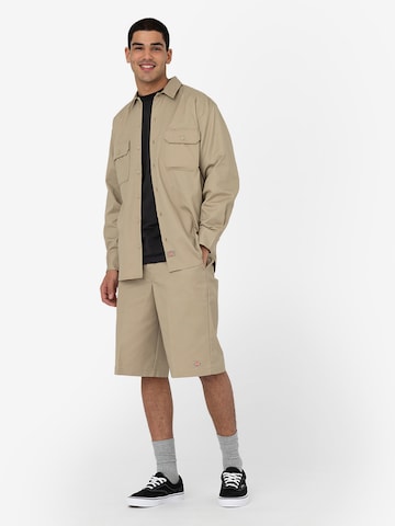 DICKIES Regular Pressveckad byxa i beige