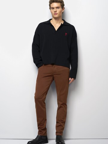 MEYER Regular Chino M5 Five Pocket in Braun