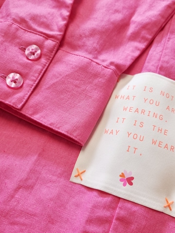 LIKS. Munich - Blusa 'Bluse Leinen' en rosa
