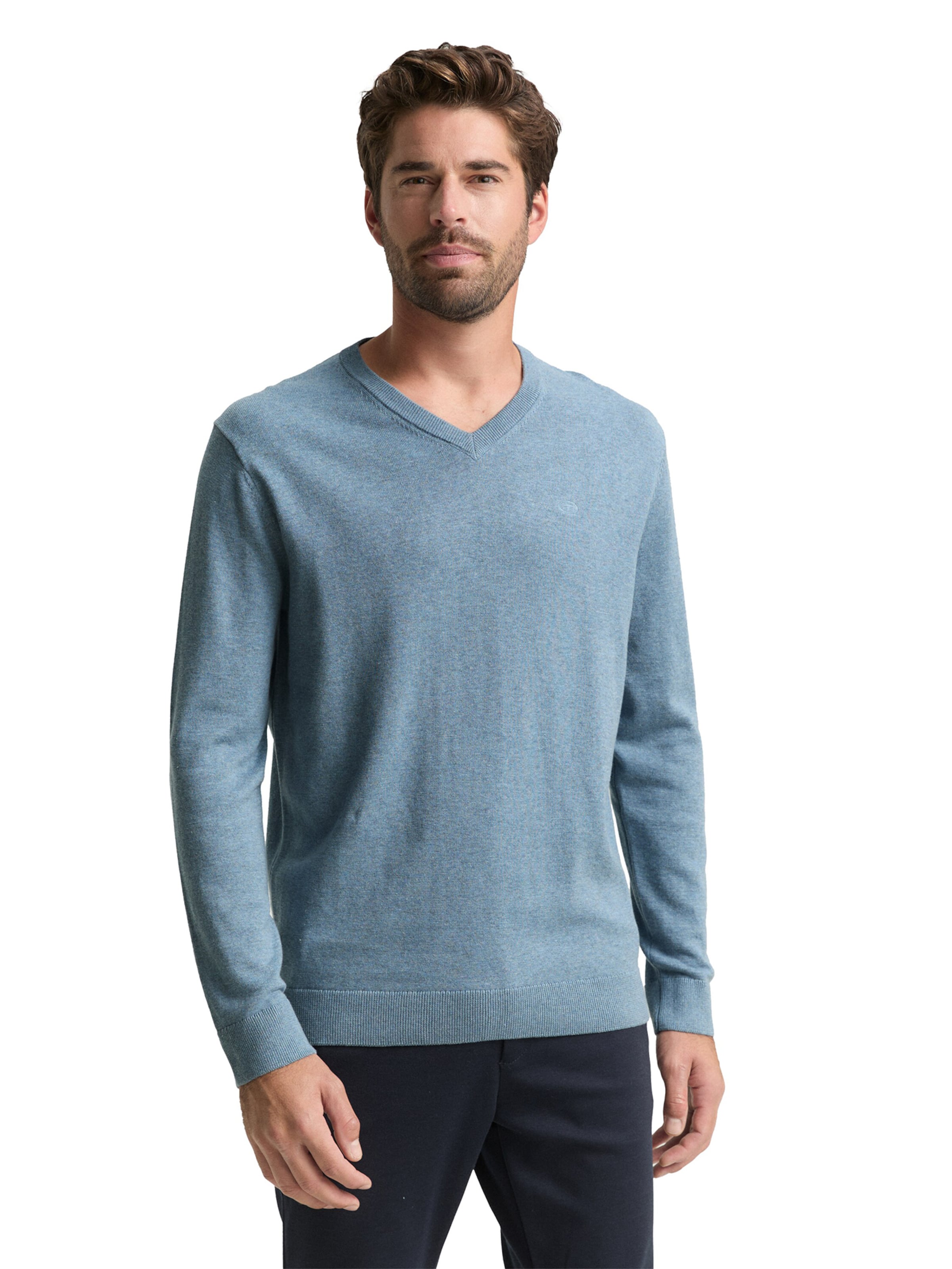 TOM TAILOR Sweater in Blue: front