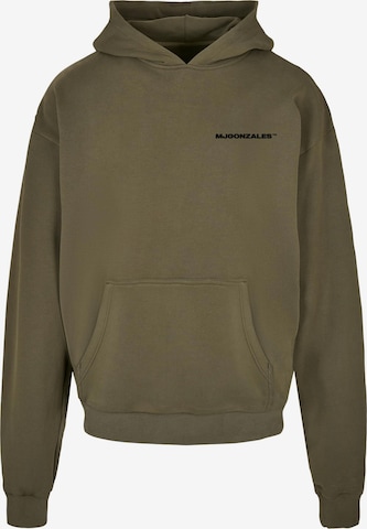 MJ Gonzales Sweatshirt 'Atelier x Heavy' in Grün: predná strana