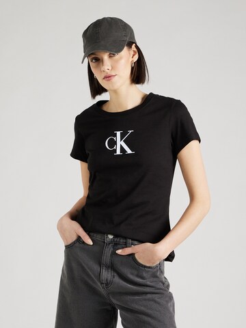 Calvin Klein Jeans - Camiseta en negro: frente