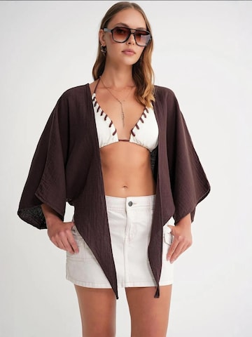 Camicia da donna di MixRay in marrone