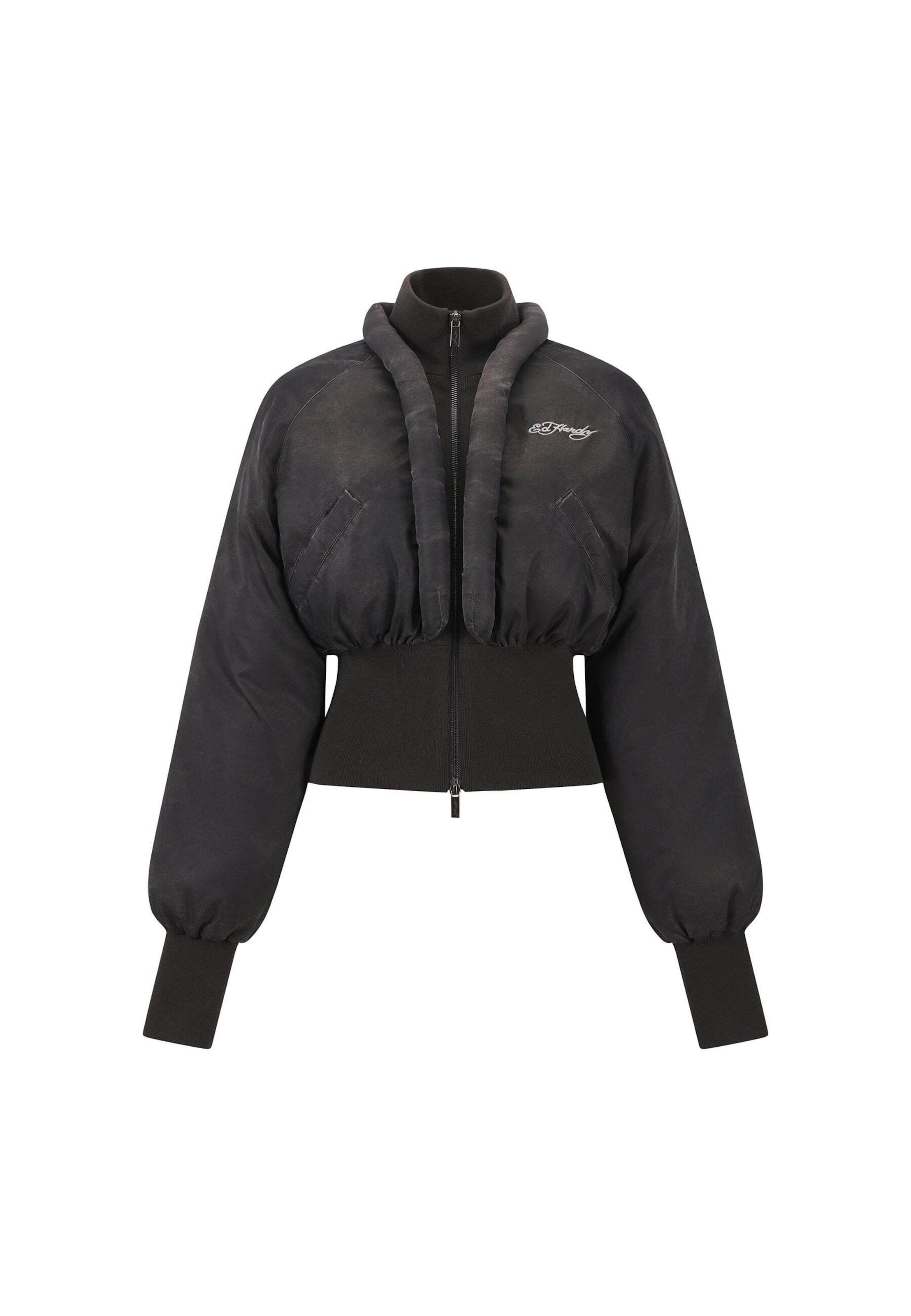 Ed Hardy Téli dzseki - szürke: elől