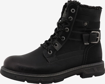 TOM TAILOR Nauhabootsit värissä musta: etupuoli