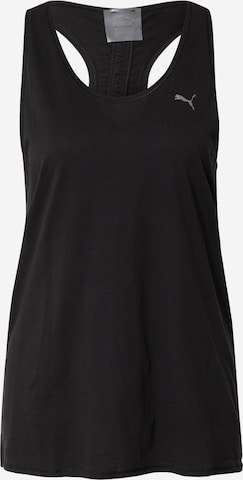 PUMA - Top deportivo en negro: frente