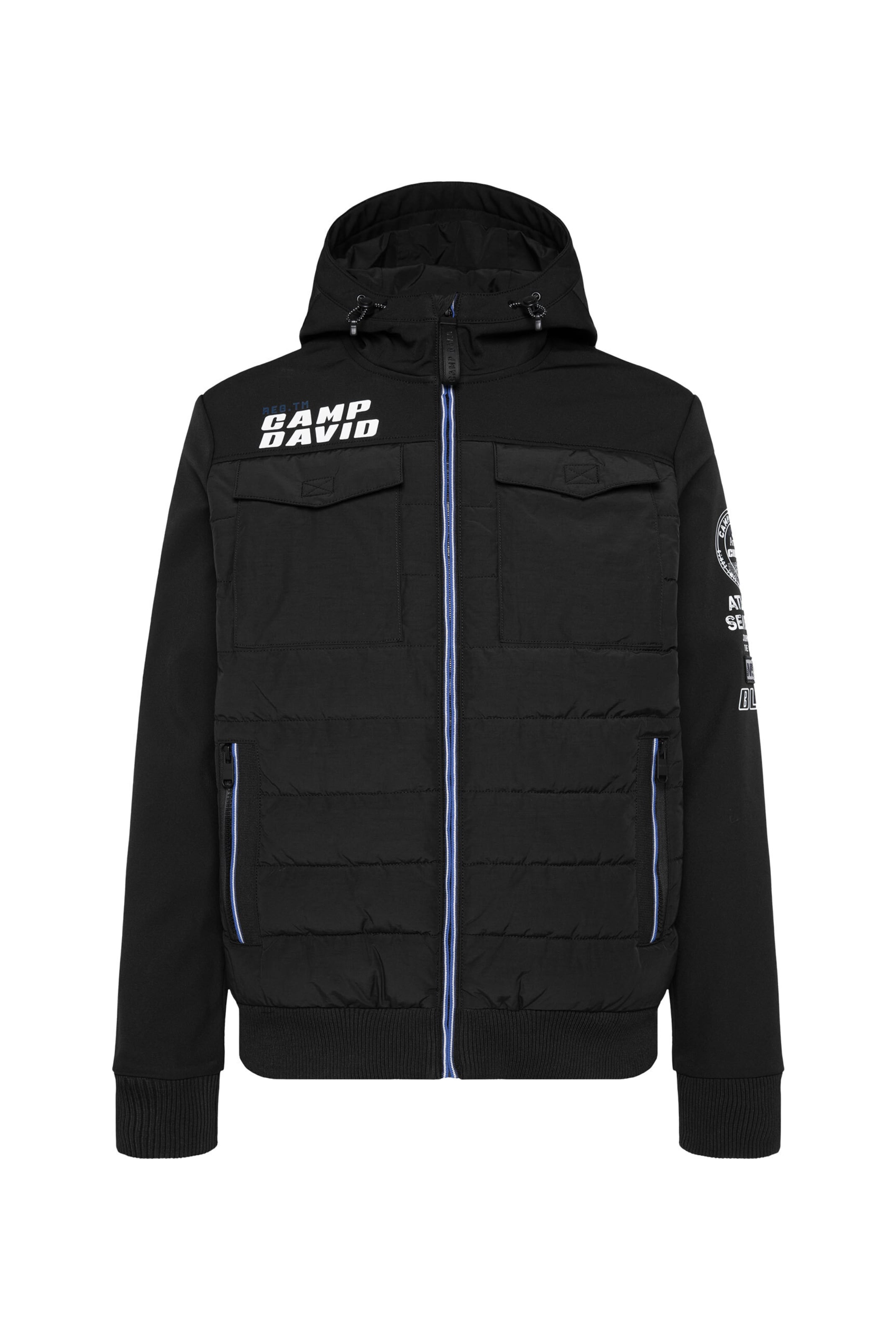 Geacă de iarnă de la CAMP DAVID pe negru: față