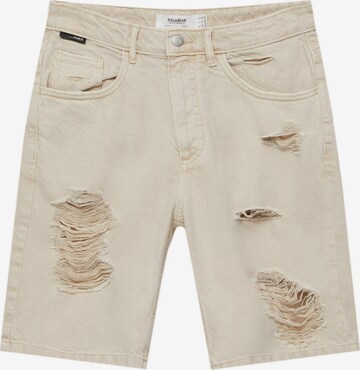 Pull&Bear Regular Shorts in Beige: predná strana