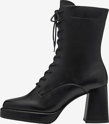 TAMARIS Lace-up bootie in Black