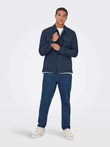 Veste mi-saison 'ONSMark' Only & Sons en bleu