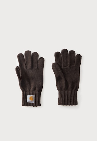 Carhartt WIP - Guantes con dedos en marrón: frente