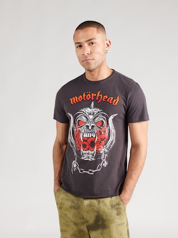 AMPLIFIED Koszulka 'MOTORHEAD - WARPIG FLAMES' w kolorze szary: przód