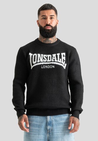 Lonsdale London - Pullover 'Brimsdown' em preto: frente