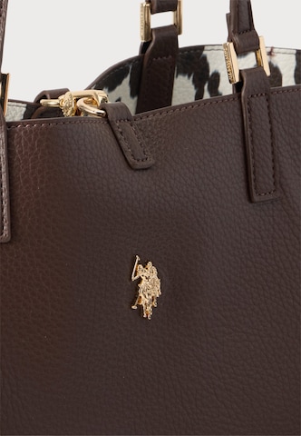 U.S. POLO ASSN. Shoppingväska 'ROGERSVILLE' i brun