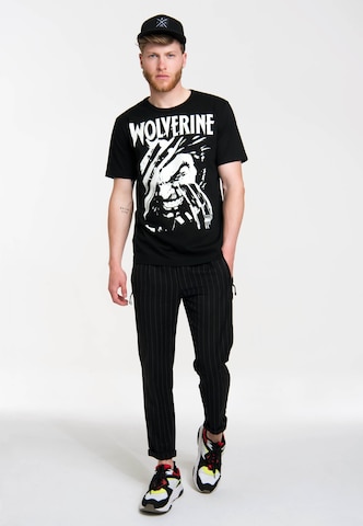 LOGOSHIRT T-Shirt "Wolverine" in Schwarz