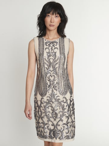 Ana Alcazar Cocktail Dress 'Analis' in Beige: front