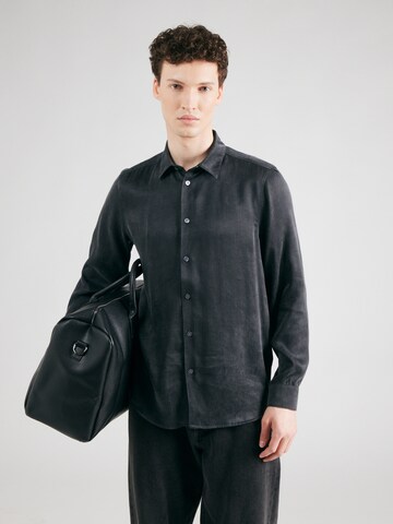 DRYKORN Regular fit Button Up Shirt 'RAMIS' in Black: front