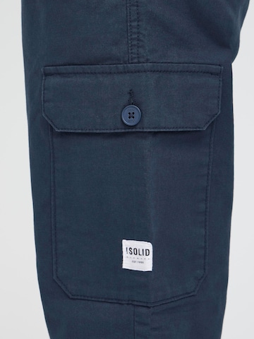 !Solid Regular Cargobroek 'CADIS' in Blauw