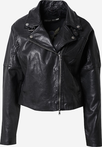 FREAKY NATION Between-Season Jacket 'Lieke' in Black: front