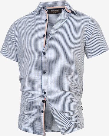 Chemise 'Maribo' INDICODE JEANS en bleu : devant