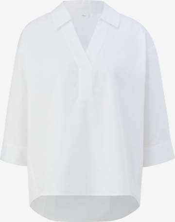 Camicia da donna di s.Oliver BLACK LABEL in bianco: frontale