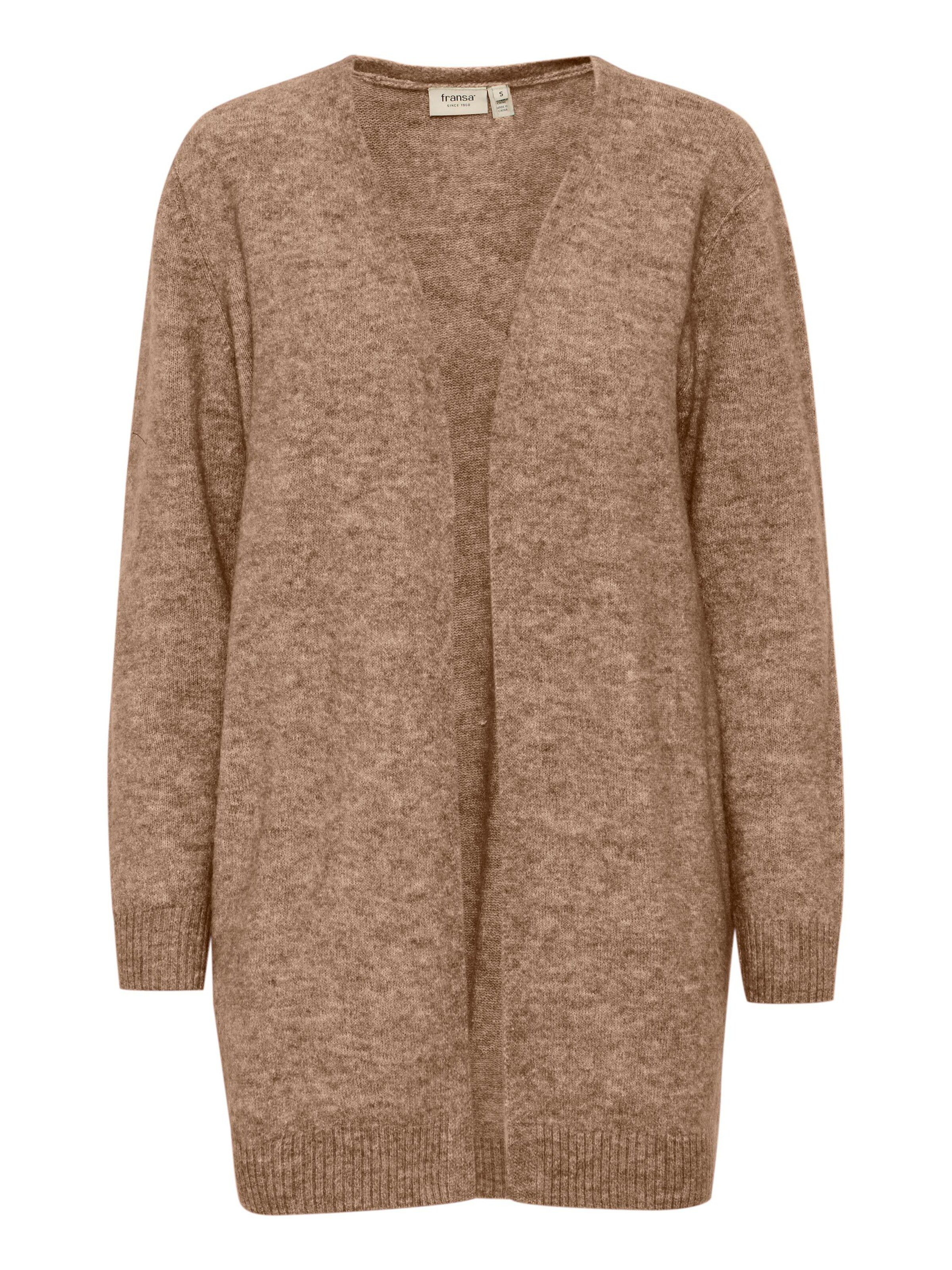 Cardigan 'Sanny Car 1' Fransa en marron : devant