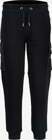 trueprodigy Regular Cargo Pants ' George ' in Black: front