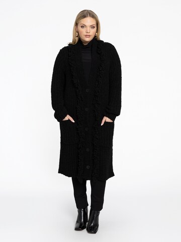 YOEK Strickjacke in Schwarz