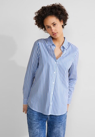 STREET ONE Blouse in Blue: front