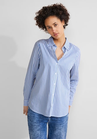 STREET ONE Blouse in Blue: front