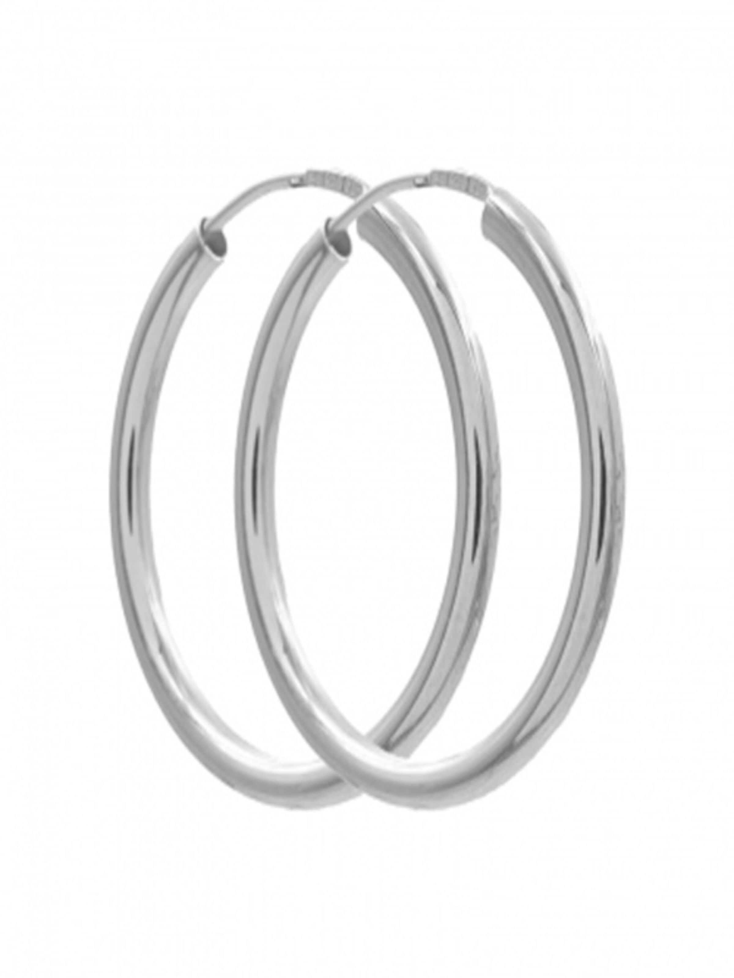 Fiocco Jewelry Earrings 'Hoops' in Silver: front