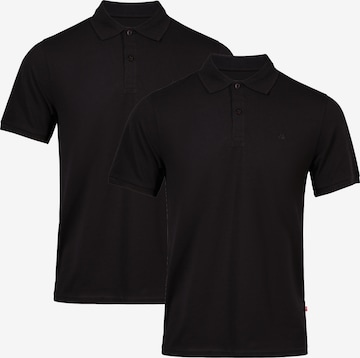 DANISH ENDURANCE Poloshirt 'Classic Fit' in Schwarz: predná strana