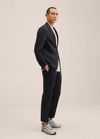 MANGO MAN Slim fit Pleated Pants 'Cool' in Black