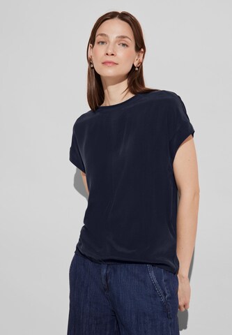 STREET ONE Blouse in Blue: front