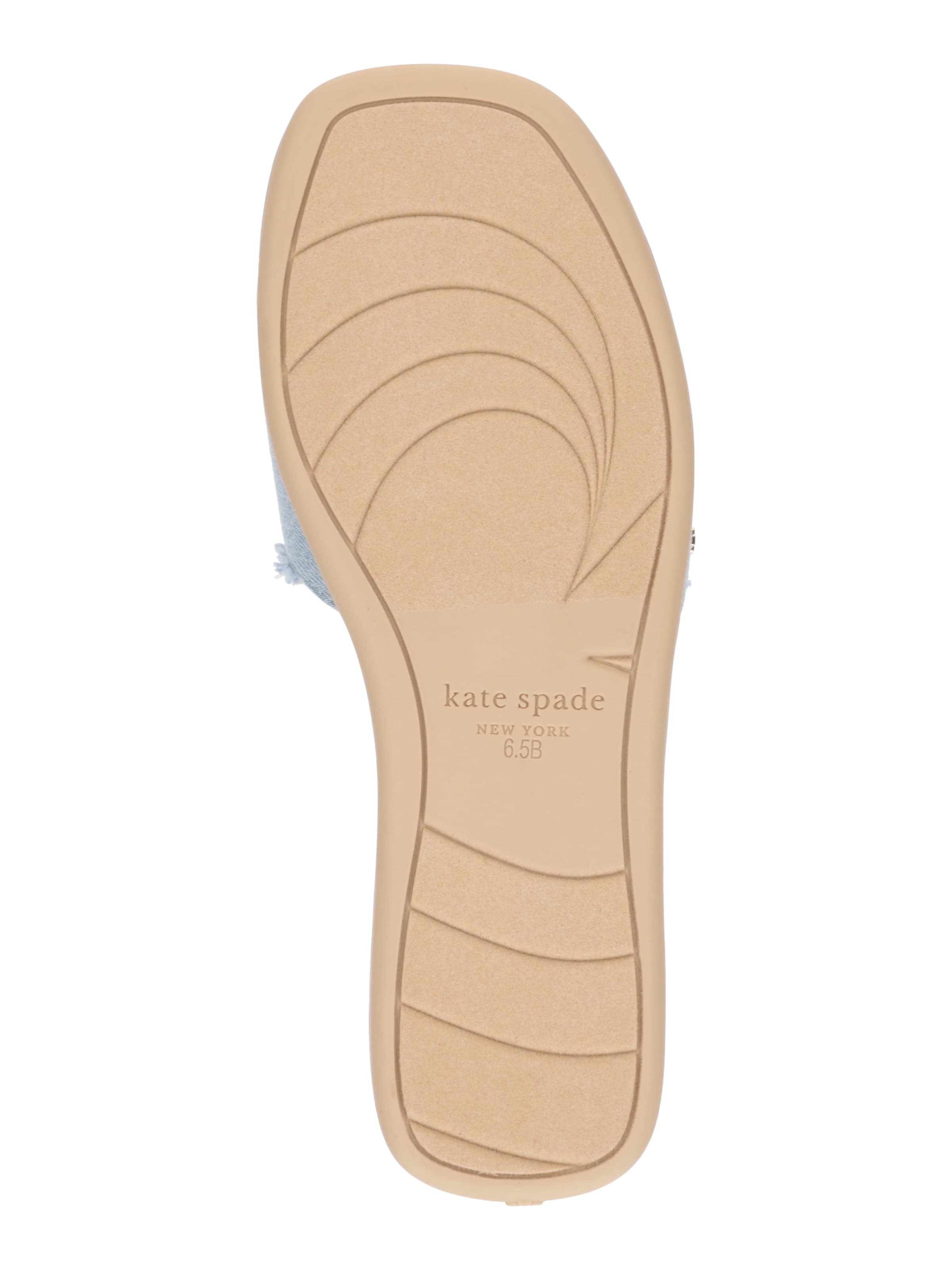 Kate Spade Μιούλ 'Flourish Denim Flat Sandals' σε μπλε