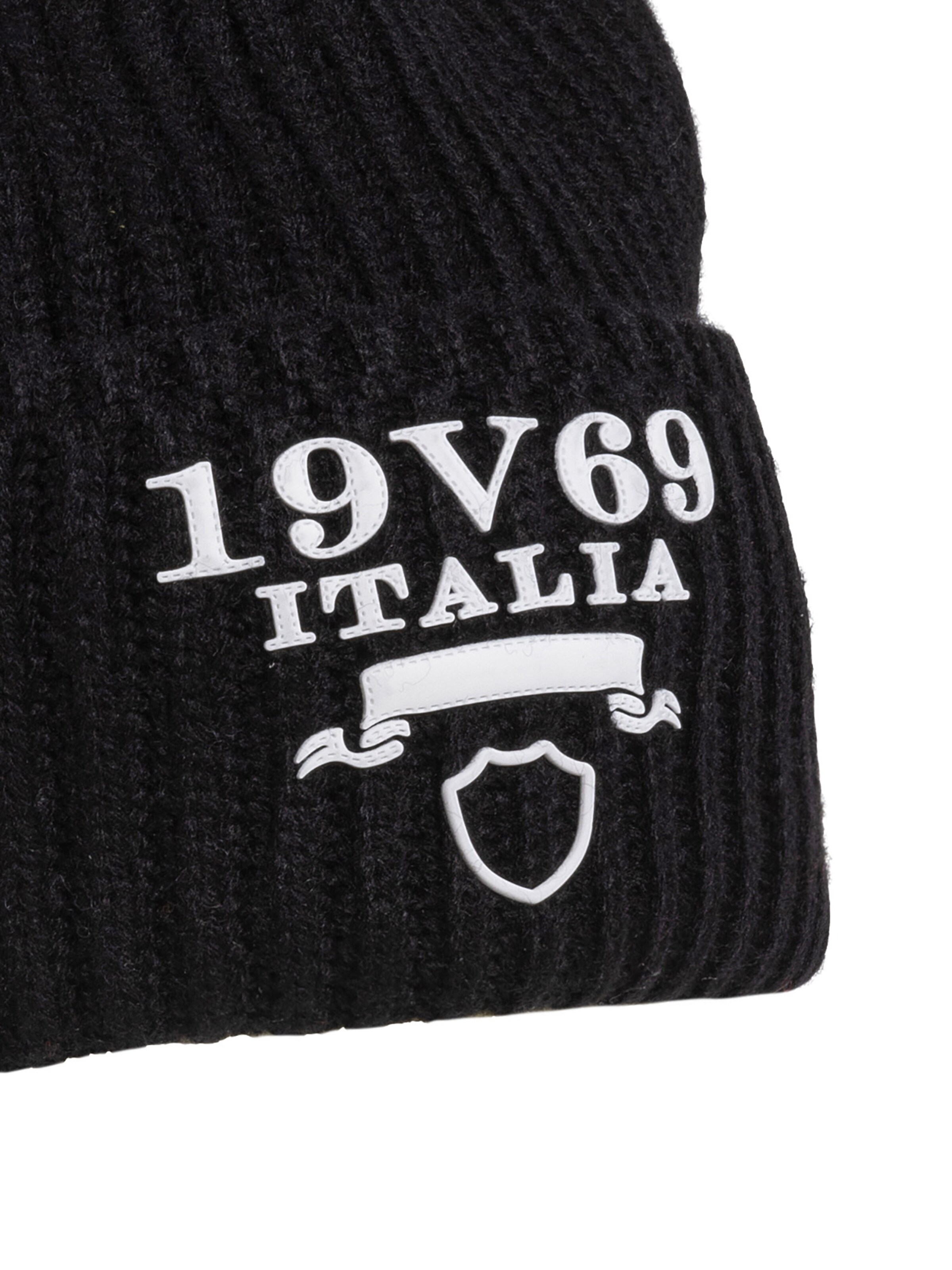 19V69 ITALIA Beanie in Black