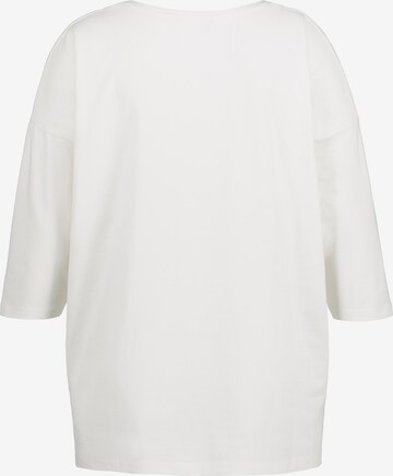 T-shirt oversize Ulla Popken en blanc