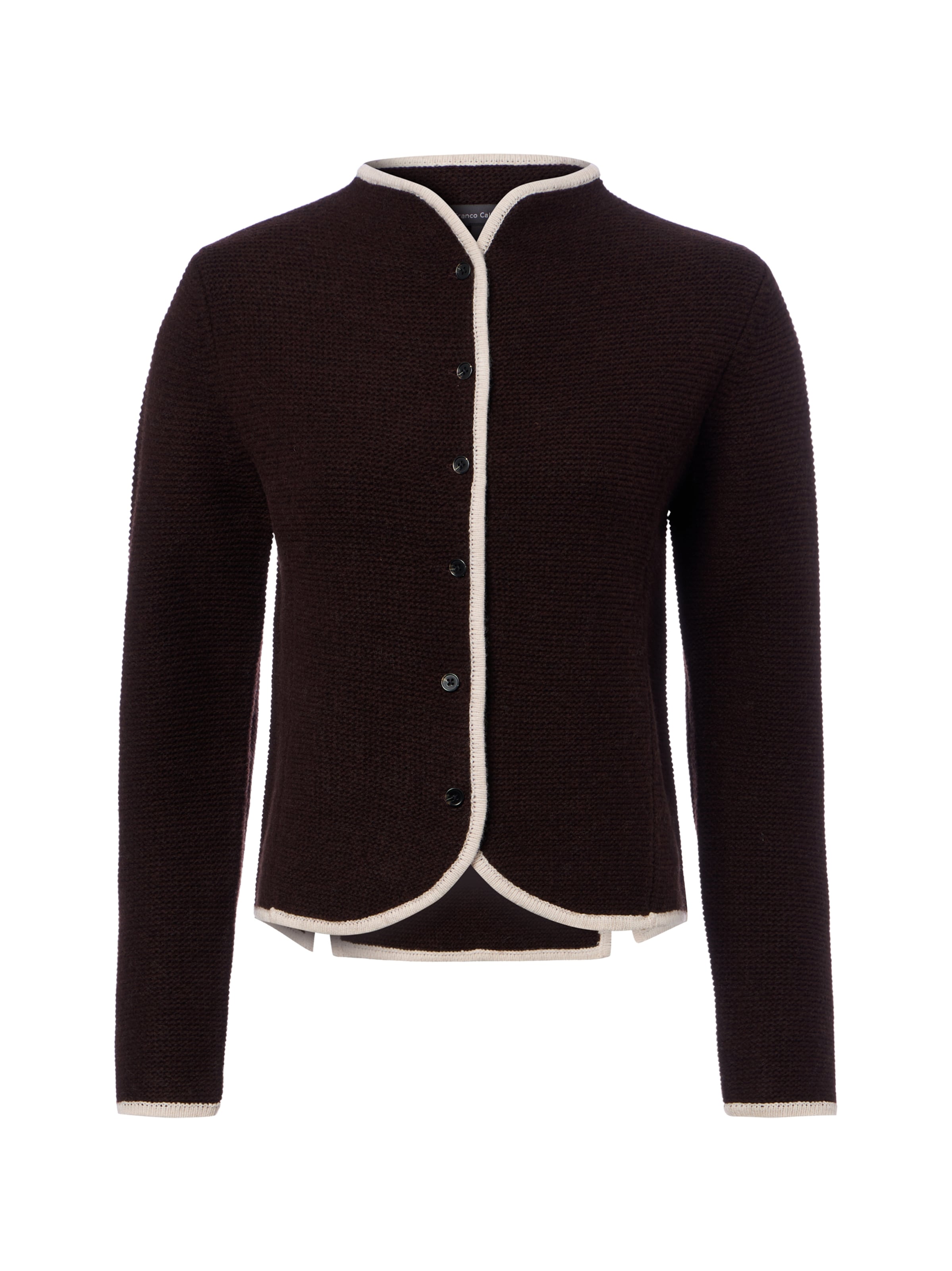 Cardigan Franco Callegari en marron : devant