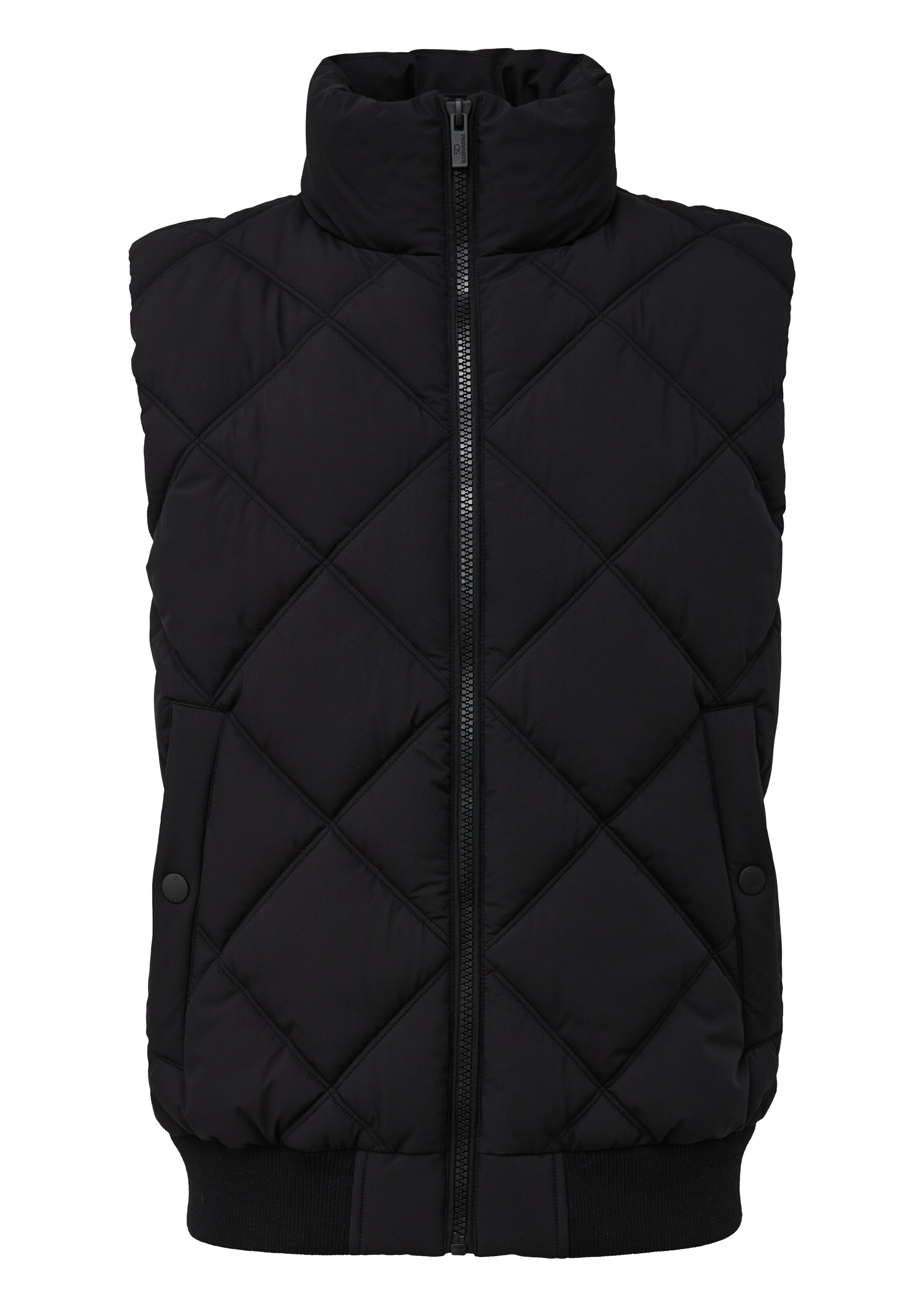 QS Bodywarmer in Zwart: voorkant
