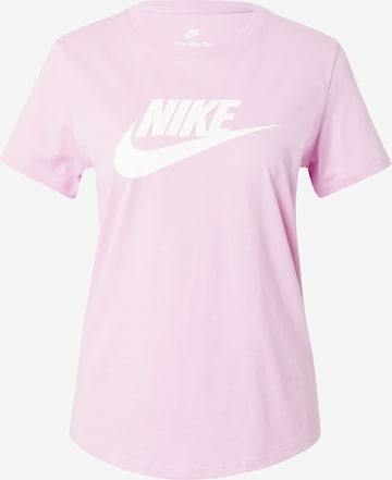 Nike Sportswear Футболка 'Essential' в Ярко-розовый: спереди