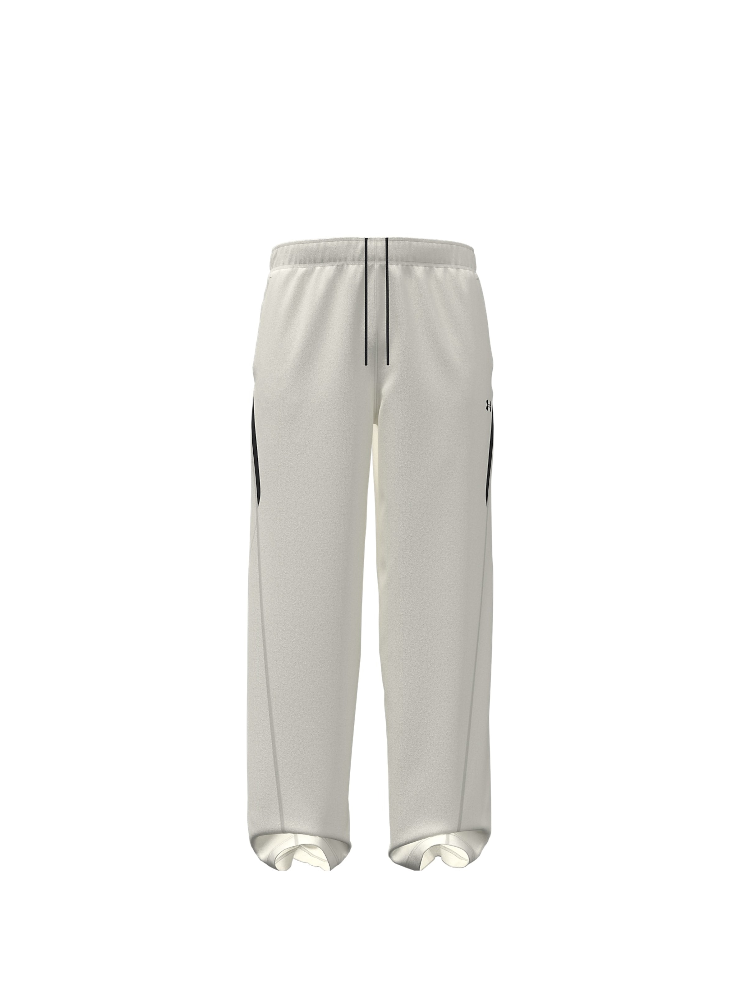UNDER ARMOUR Regular Sportbroek 'Unstoppable Flc' in Wit: voorkant