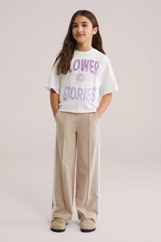 WE Fashion Wide leg Pants in Beige