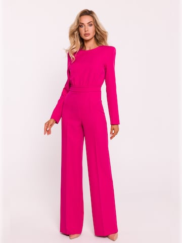 made of emotion - Jumpsuit en rosa: frente
