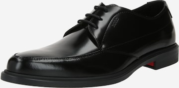HUGO Обувь на шнуровке 'Kerr_Derb_Ablt' в Черный: спереди