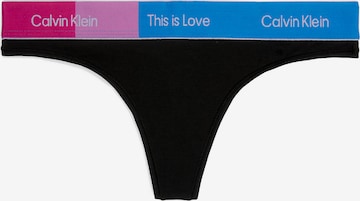 Calvin Klein Underwear Tanga – černá: přední strana