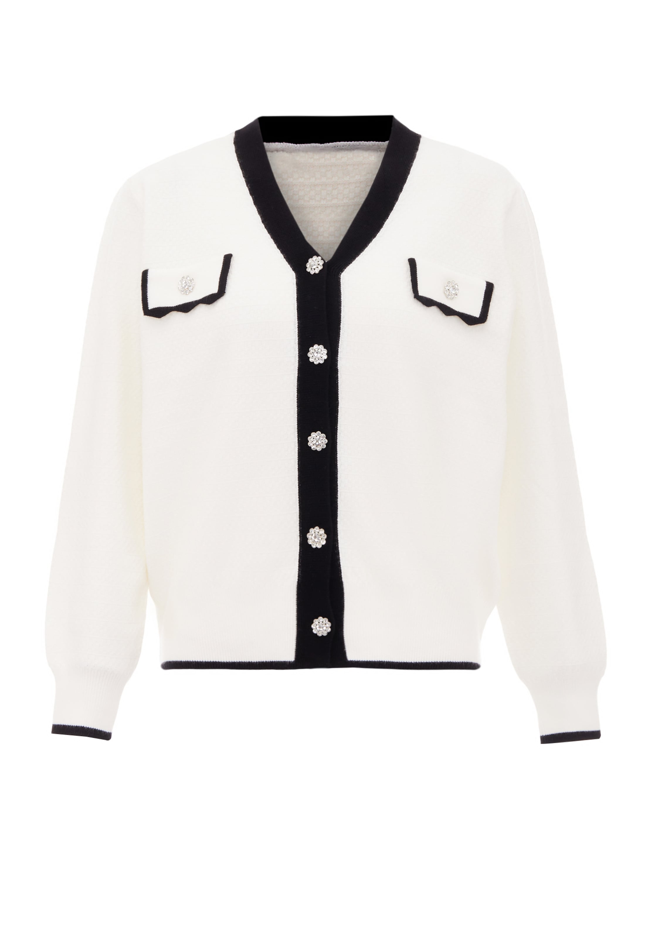 carato - Casaco de malha em branco: frente