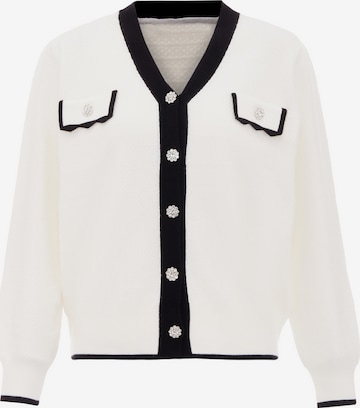 Cardigan carato en blanc : devant